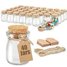 Glass Favor Jars With Cork Lid