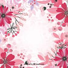 Pink Floral Background Vector Vector Free Download