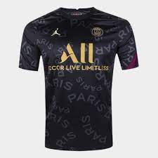 Quer adicionar nome e número na sua camisa? Camisa Paris Saint Germain Pre Jogo 20 21 Nike Champions League Masculina Preto Netshoes
