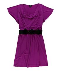Agb Womens Belted A Line Dress