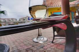 Wine Glass Cup Holder For An Outdoor