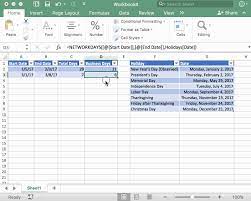 calculate business days between two