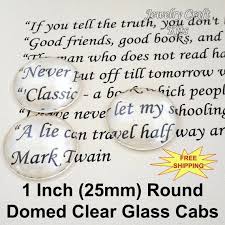 25mm Round Glass Cabochons 1 Inch Round