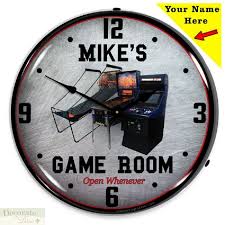 game room wall clock 14 led lighted