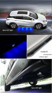 Us 237 6 34 Off Newest Led Running Board Side Step Bar For Nissan Murano 2015 2018 With Blue Light Luxurious Design Iso9001 Quality Load 300kg In