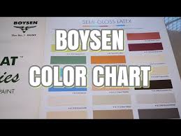 Boysen Color Chart House Paint Ideas