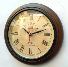 10 Inch Wooden Vintage Wall Clock At Rs