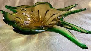 Vintage Murano Glass Fish Shaped Bowl