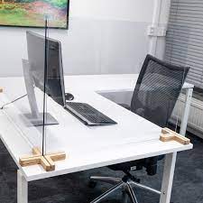 5% coupon applied at checkout save 5% with coupon. Divider Screen Desk Table Wooden Base Plexiglass Smit Visual Com