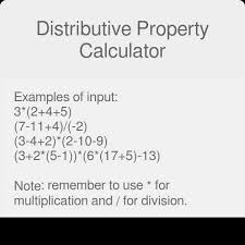 distributive property calculator
