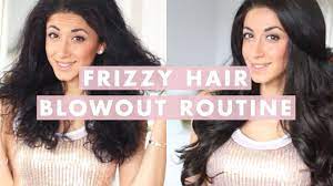hair routine for frizzy hair out