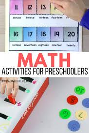 math activities for preers