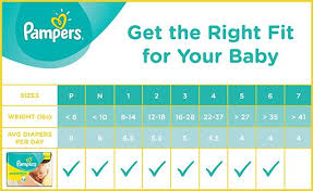 Pampers Swaddlers Diapers Baby Weight Chart Diaper Sizes