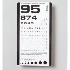 Pocket Eye Chart Model 3053 Each