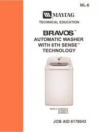 may bravos washer repair guide