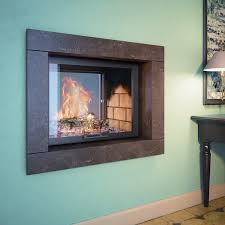 Frontal Fireplace With Retractable Door