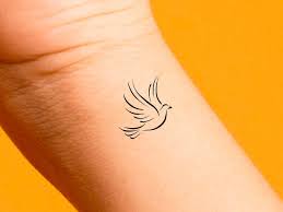Tatouage temporaire de colombe / tatouage doiseau / tatouage - Etsy France