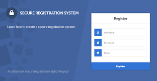 secure registration system with php and