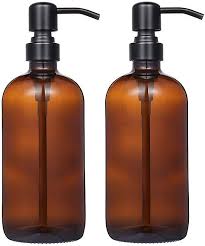 Amber Soap Dispenser 2 Pack Thick