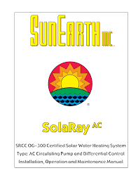 Sunearth Solaray Closed Loop System Install Manualzz Com