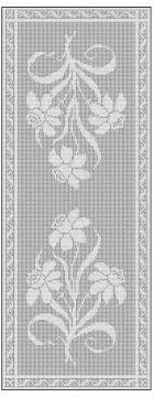 Filet Crochet Table Runner Free Chart Pattern