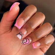 diy press on nails manicure pink