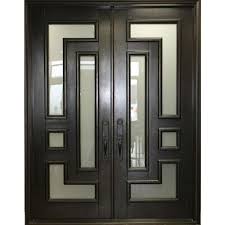 double front entry doors modern