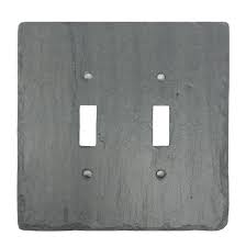 Charcoal Gray Slate Stone Light Switch Plates And Outlet Covers Slate Wall Plates