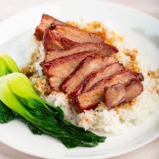 cantonese style bbq pork over rice