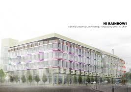 Hi Rainbow Facade Re Design For An Environmentally Friendly Office