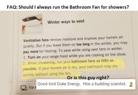 The Bathroom Fan When Taking A Shower