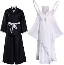 Amazon.com: KoleGoe Womens Anime Kuchiki Rukia Cosplay Costume Halloween  White Robe Dress Outfit,Large : Clothing, Shoes & Jewelry