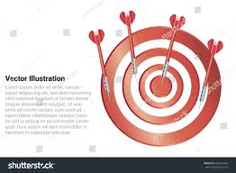 Target Red Dart Arrow Isolated On Stock Vector Royalty Free