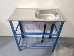 stainless steel kitchen sink with stand