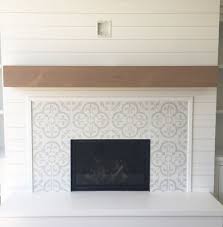 what tile to use around fireplace