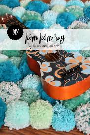 diy pom pom rug dukes and sses