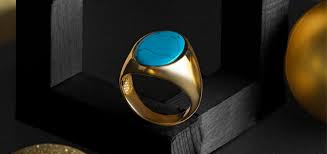 men s silver turquoise rings