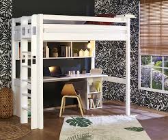 Le lit mezzanine est à la fois pratique et design. Lit Mezzanine Enfant Avec Bureau Fynn Gain De Place Bois Massif