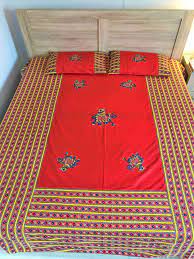 pure cotton indian ethnic bed sheet