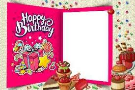 free birthday cards and frames with