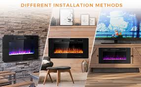 Electric Fireplace With Timer