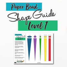 paper bead template shape guide level