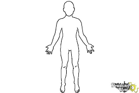 How To Draw A Body Outline Drawingnow