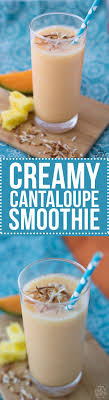 creamy cantaloupe smoothie dairy free