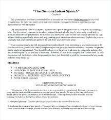 Speech Essay Example Demonstration Outline For Cooking Presentation
