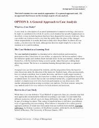 Operations management sample case study Case Study Analysis Apa Format Example