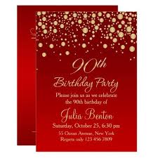 90th Birthday Invitations 30 Fabulous Invites To Impress Your Guests