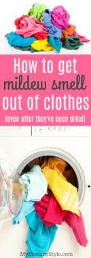 removing mildew odor from clothes