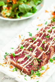 marinated seared ahi tuna chew out loud