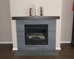 Modern Cherry Beam Fireplace Mantel
